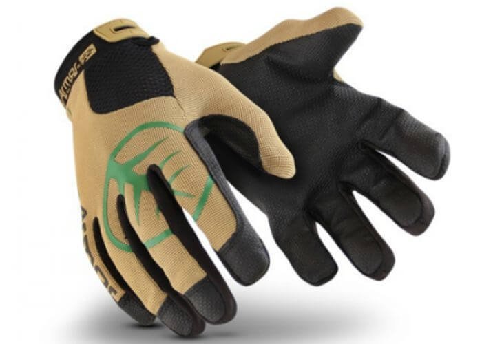 A pair of specialty thorn-resistant gardening gloves designed with thicker layers for protection against sharp plants and thorns, ensuring comfortable and safe gardening.