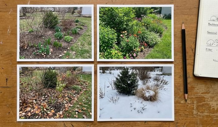 seasonal garden planning year round bed layout four seasons