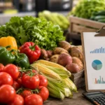 Vegetable price statistics with grocery vegetables and 2026 price data